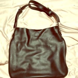 Black Leather Crossbody Bag